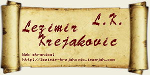 Ležimir Krejaković vizit kartica